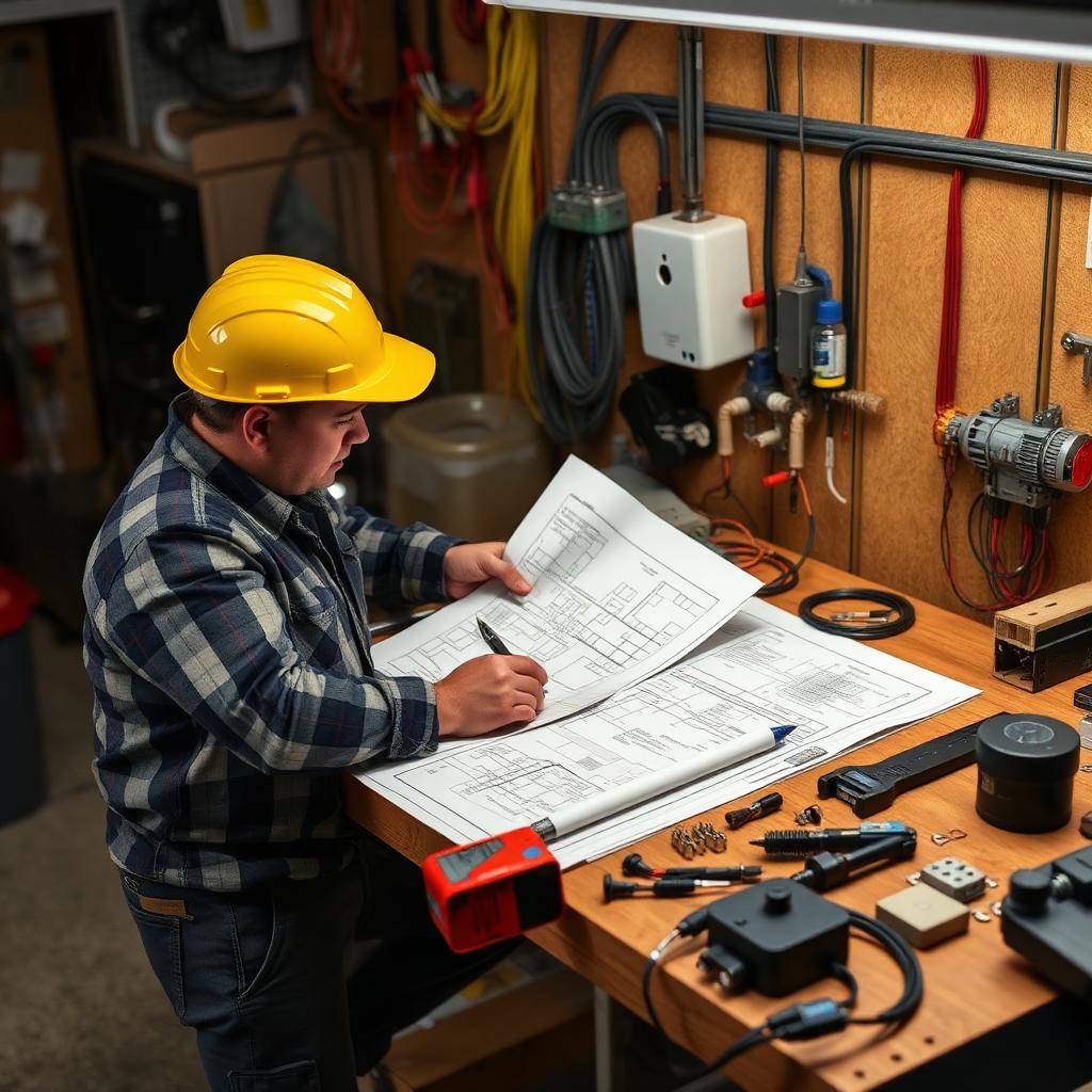 Whitehouse Electric LLC electrician answering a homeowner's questions on site.